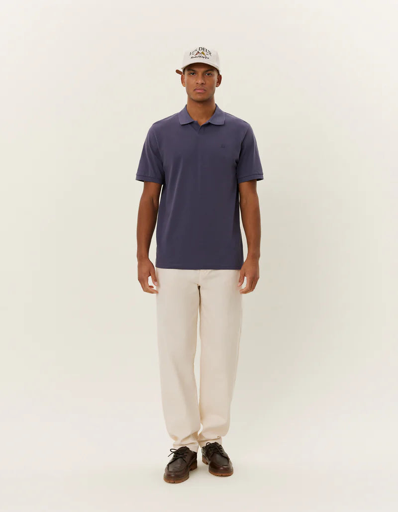 Les Deux | Polo piqué 2.0 - Lilas Gris