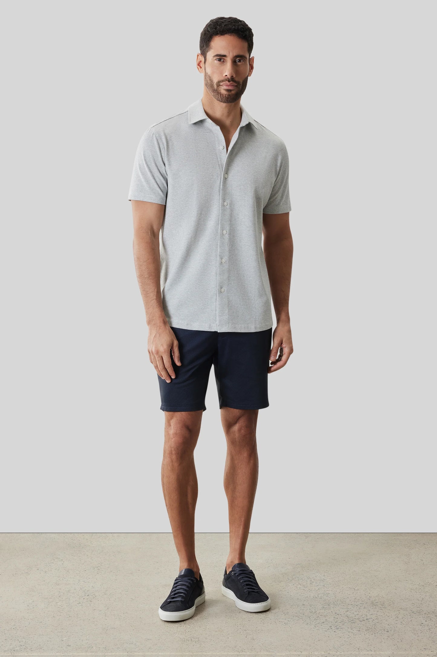 Robert Barakett | Chemise en maille "Keyes" - Gris