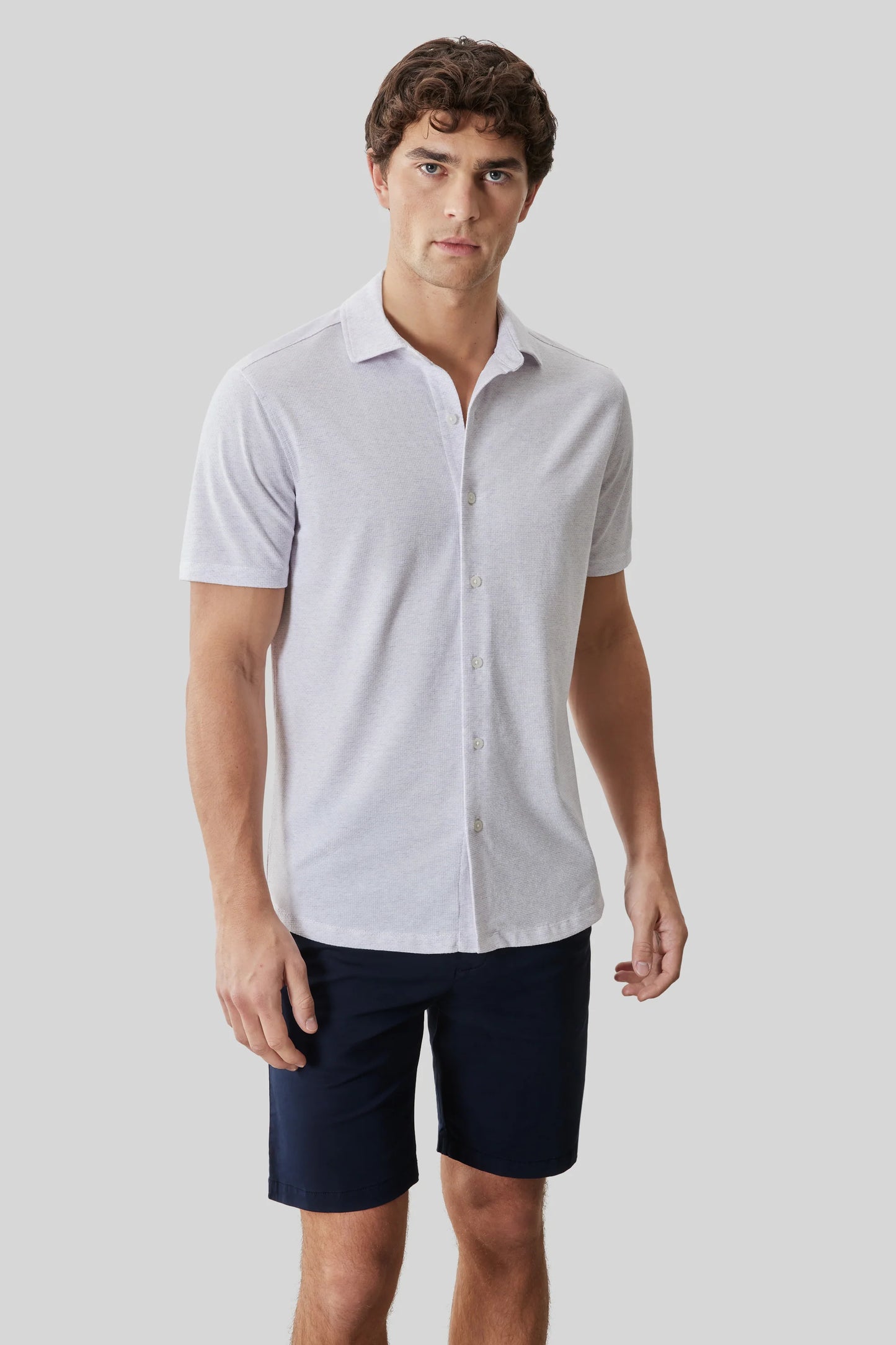 Robert Barakett | Chemise en maille "Keyes" - Lavande