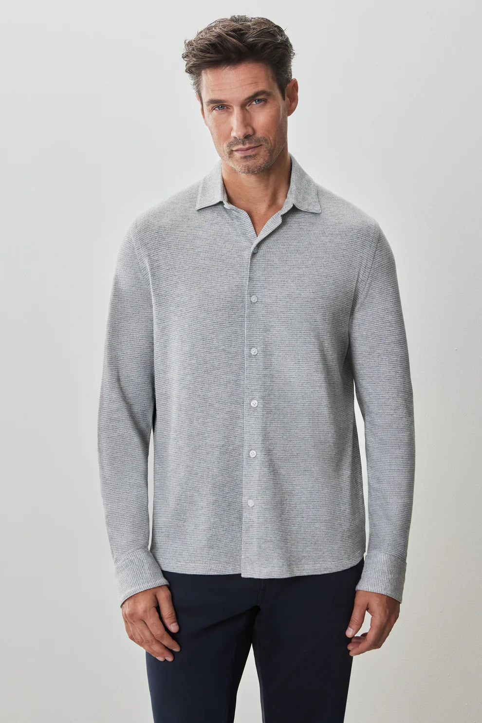 Robert Barakett | La Chemise en tricot ''Dobston'' - Gris