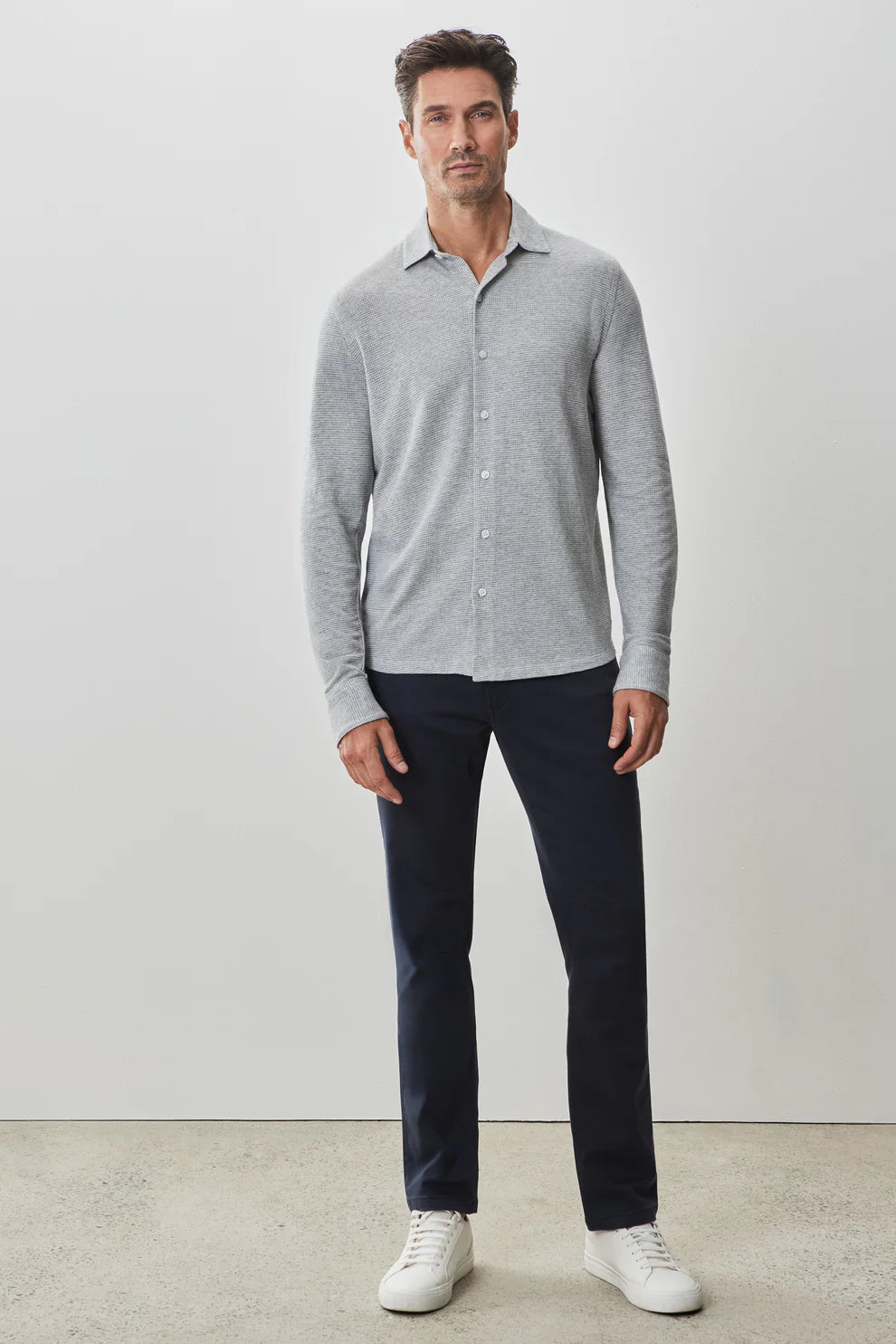 Robert Barakett | La Chemise en tricot ''Dobston'' - Gris