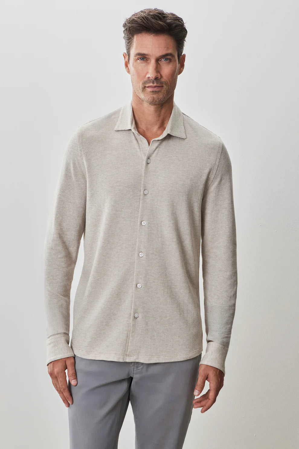 Robert Barakett | La Chemise en tricot ''Dobston'' - Tan