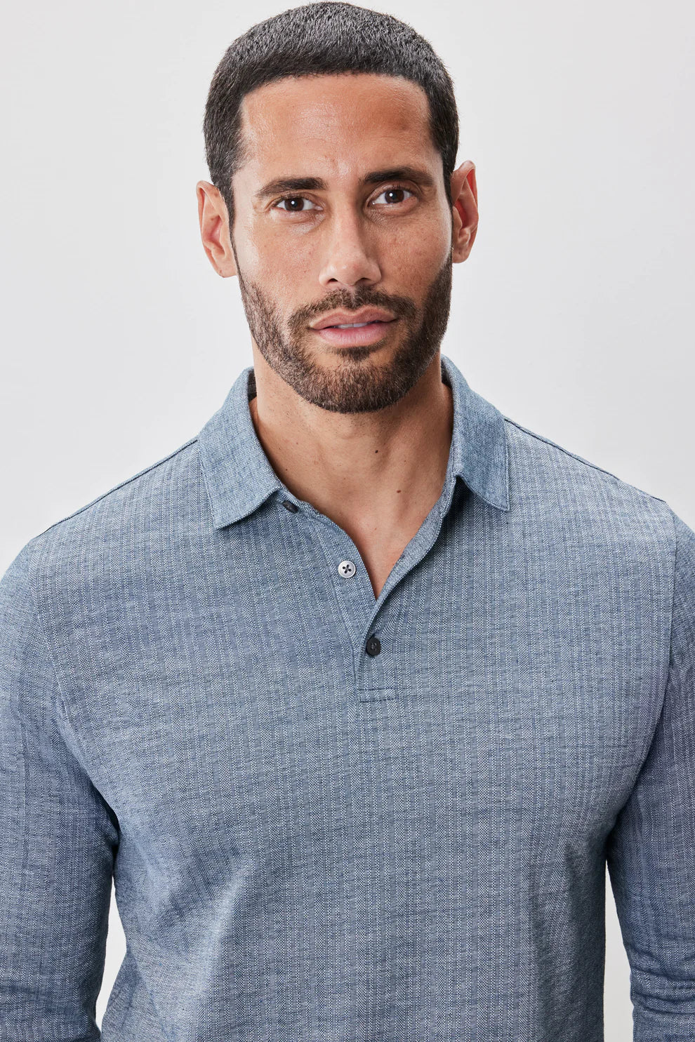 Robert Barakett | Le Polo à manches longues "Monolif" - Sarcelle nocturne