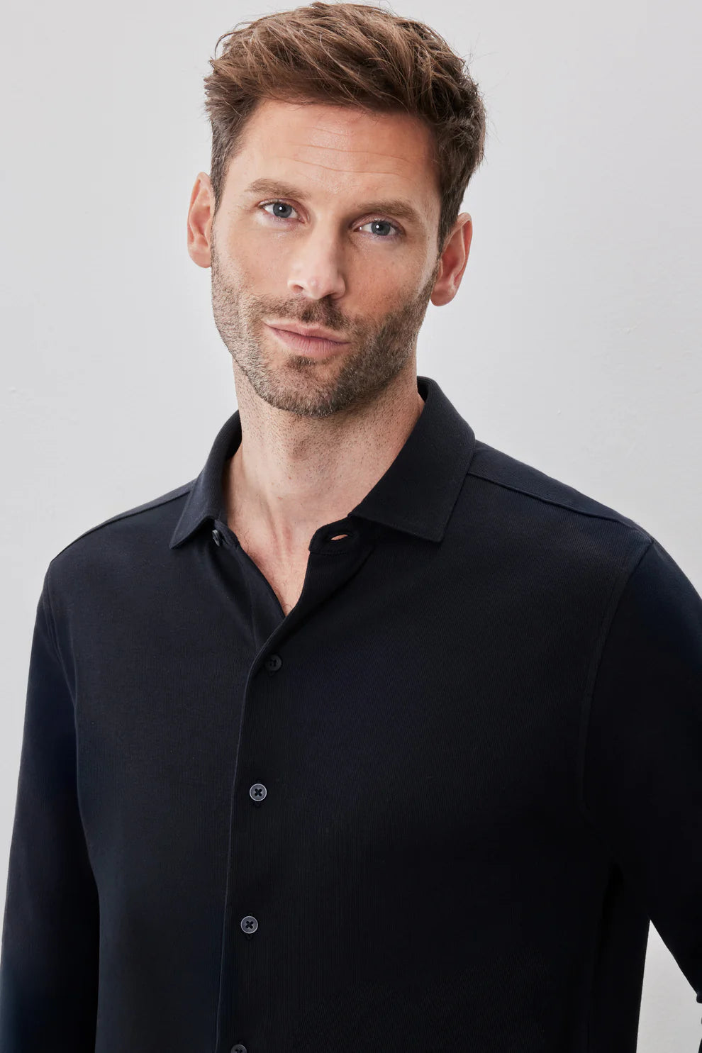 Robert Barakett | Chemise en tricot "Milo" - Noir