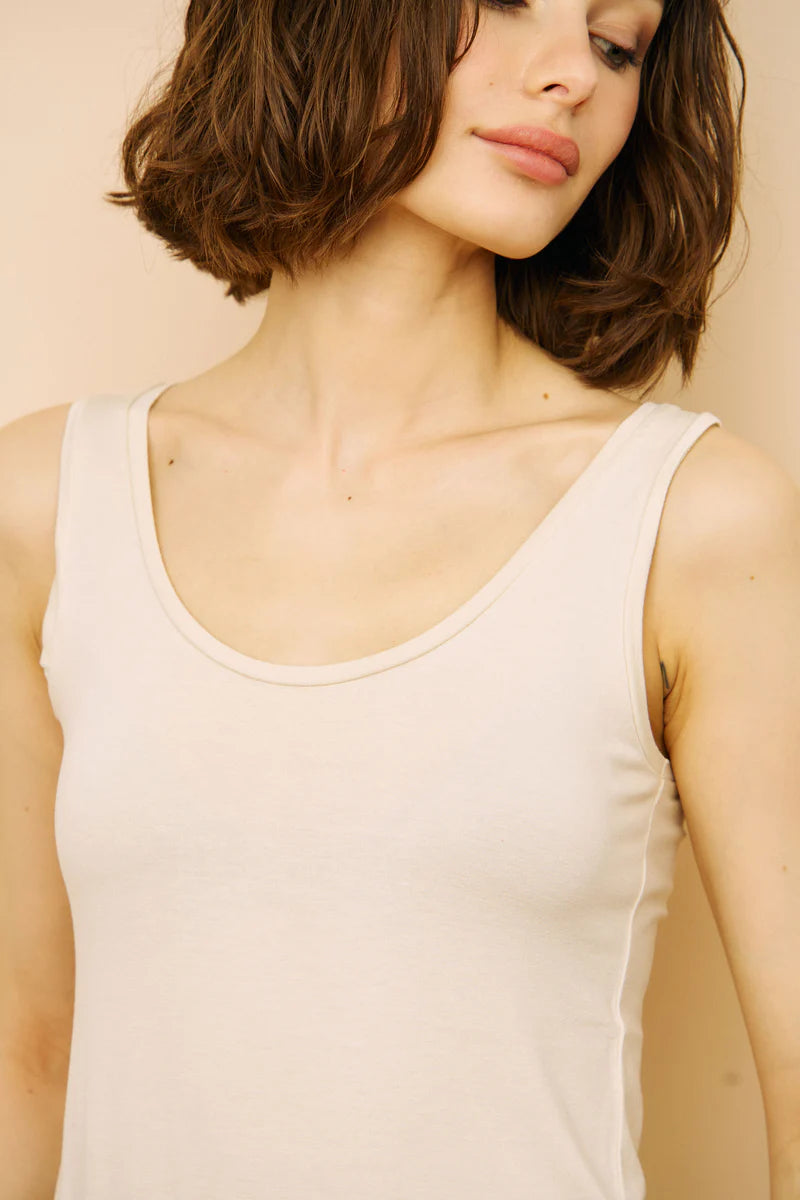 Majestic filatures | Tank top "SOFT TOUCH" - Beige