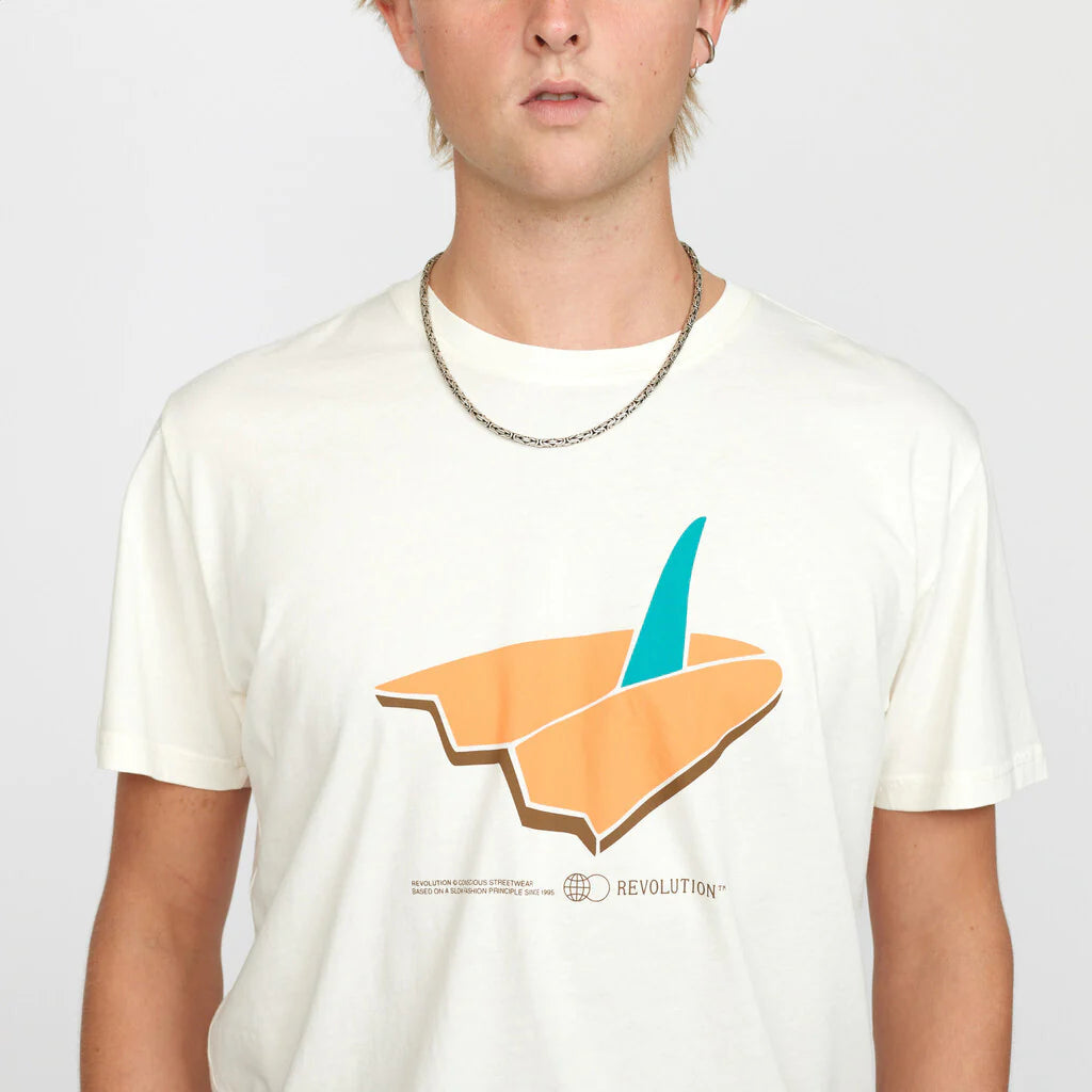 RVLT | T-shirt régulier "1369Bre" - Blanc cassé