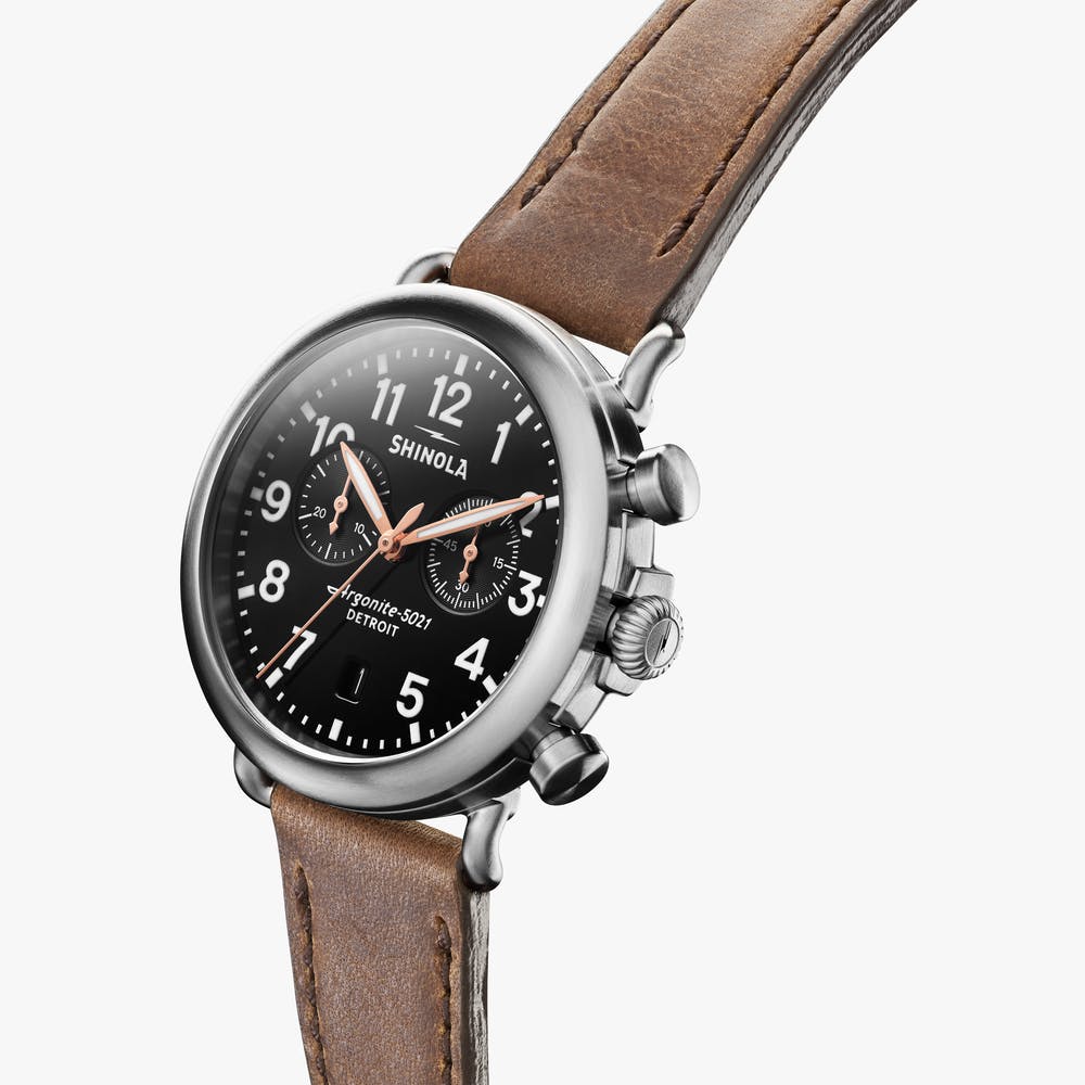 Shinola The Runwell Chronograph Quartz (Black Dial / 41mm)