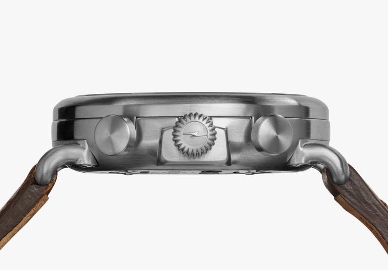 Shinola - Montre Runwell Chrono 41MM - Noir / Brun Fauve