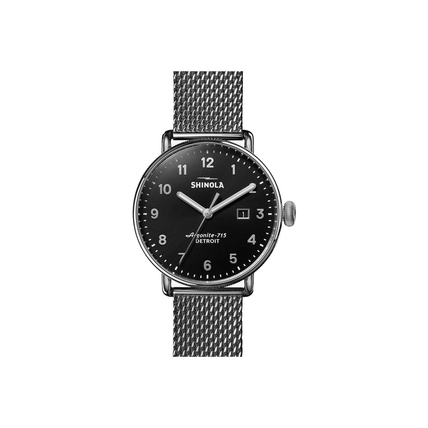 SHINOLA - Montre Canfield 3HD 43 mm, bracelet argenté