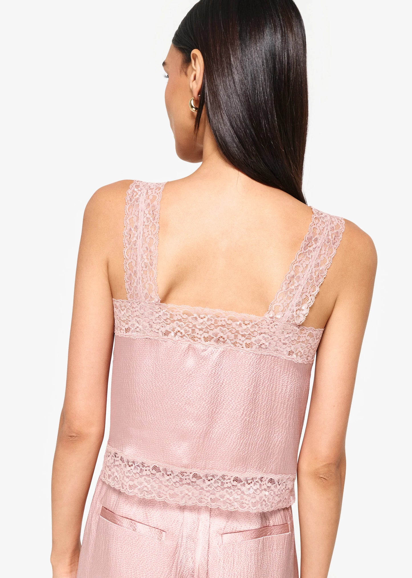CAMI NYC | Camisole en soie "Tannis" - rose