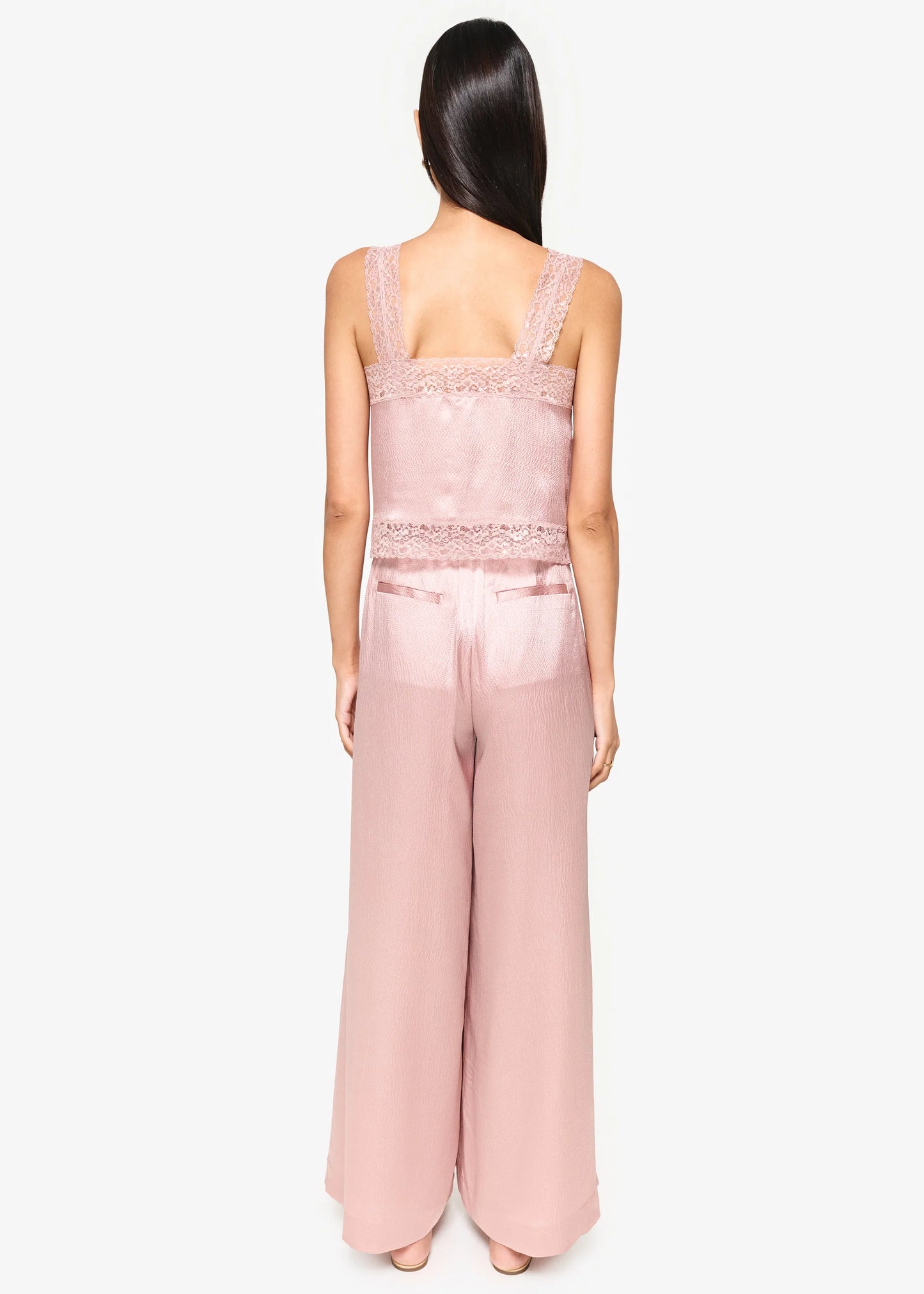 CAMI NYC | Camisole en soie "Tannis" - rose