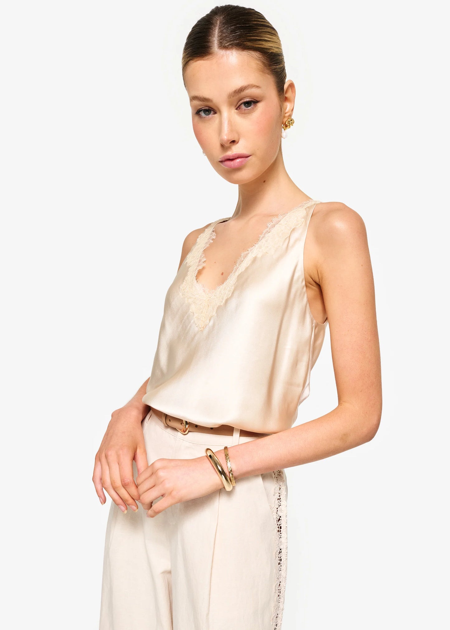 CAMI NYC | Camisole en soie "Marris" - ivoire