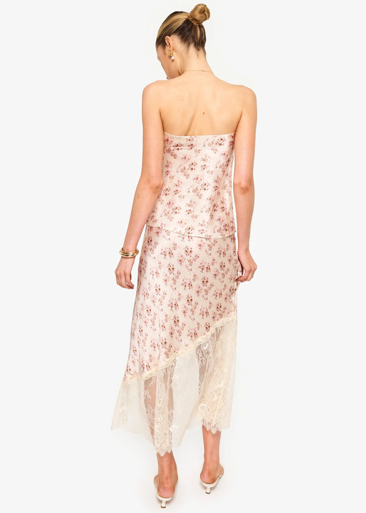 CAMI NYC | Jupe en soie martelée ''Florian'' - Imprimé floral Dutch Fields