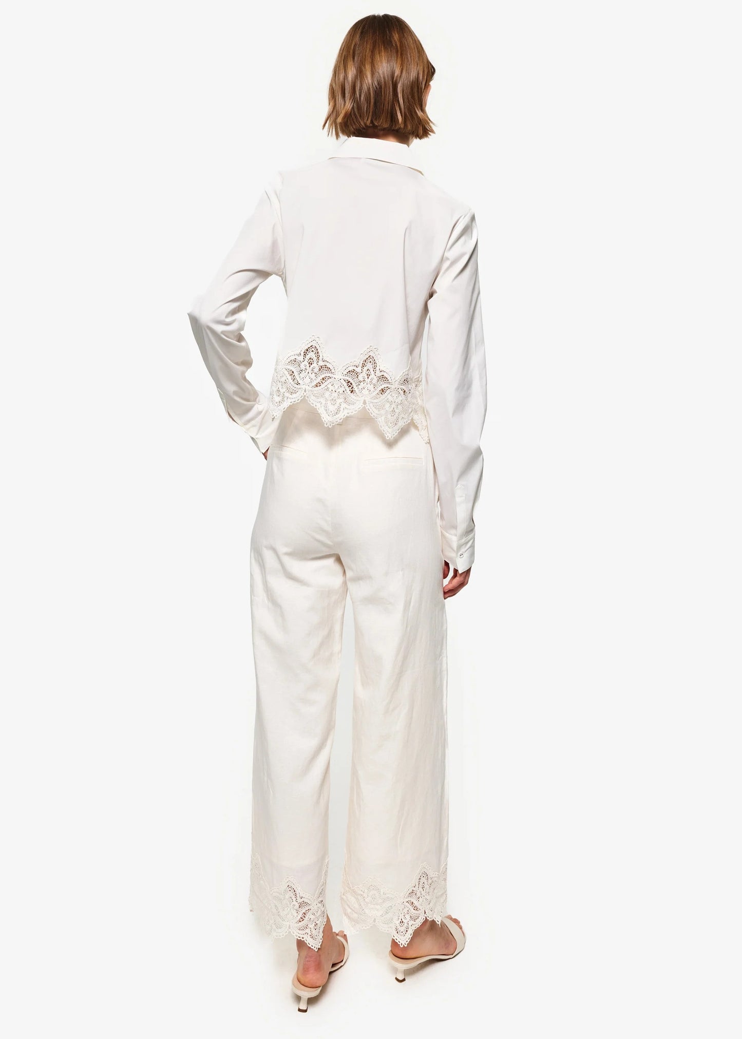 CAMI NYC | Blouse courte en popeline de coton ''Cielo'' - Macadamia