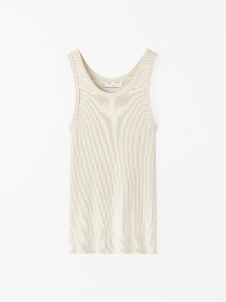 Tiger if Sweden | Débardeur en tricot "Rayer" | Crème