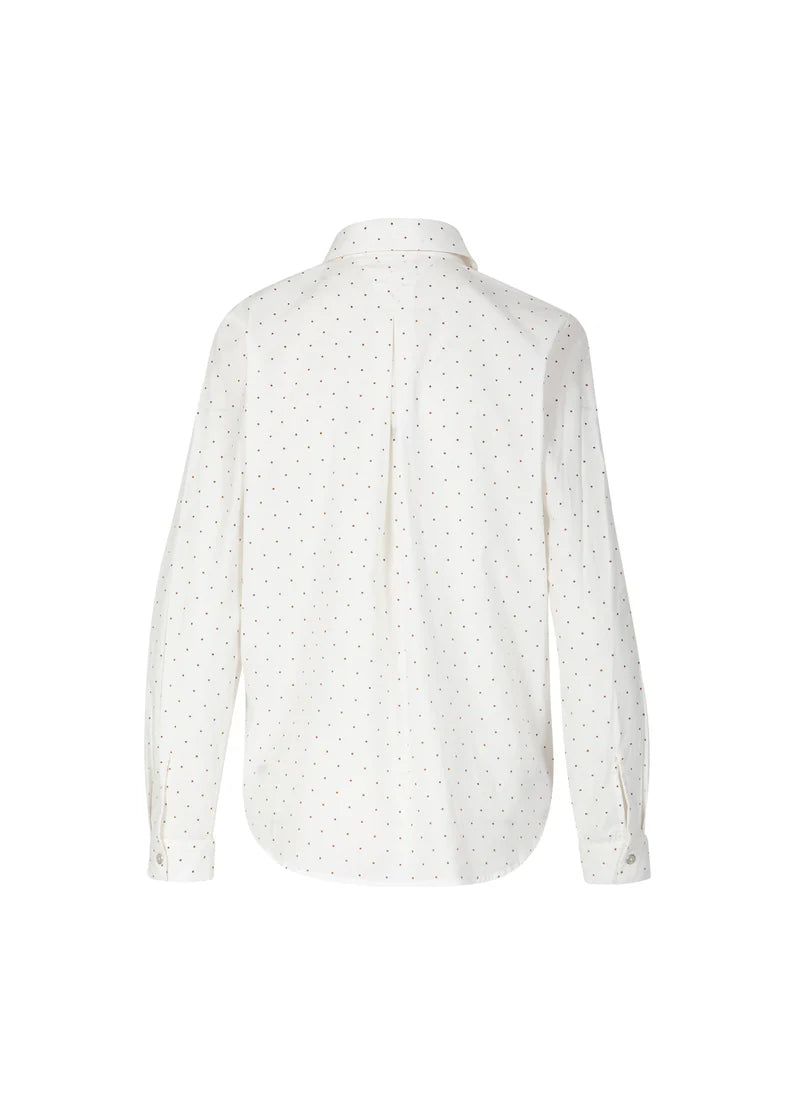 Coster | Chemise à pois -Blanche/ sable