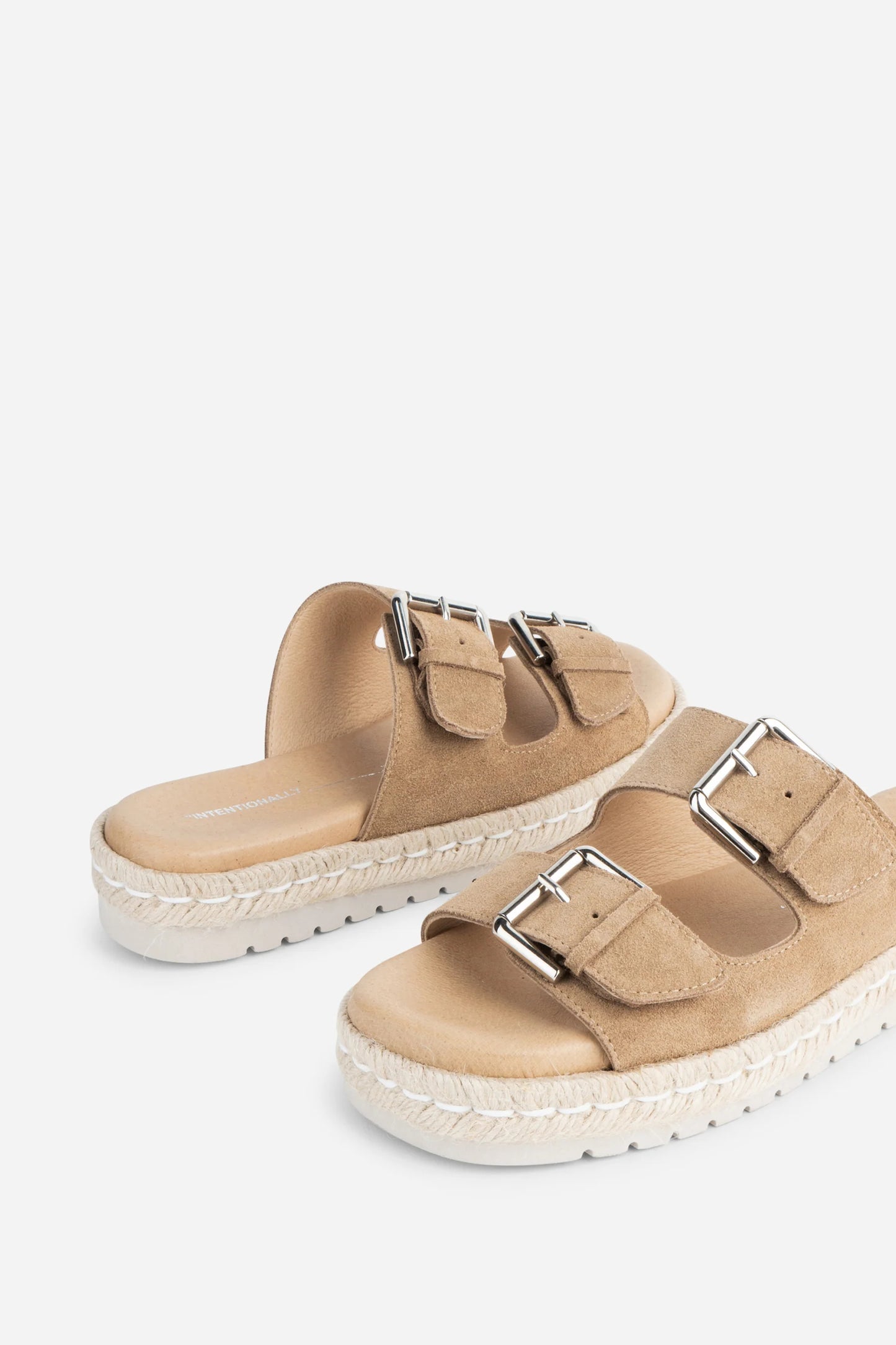 "INTENTIONALLY | Sandales "SIMMER" en daim -Taupe