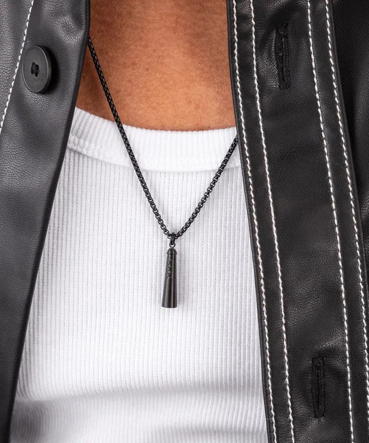 Pig & Hen | Collier en chaîne "Amsterdammertje" - Noir