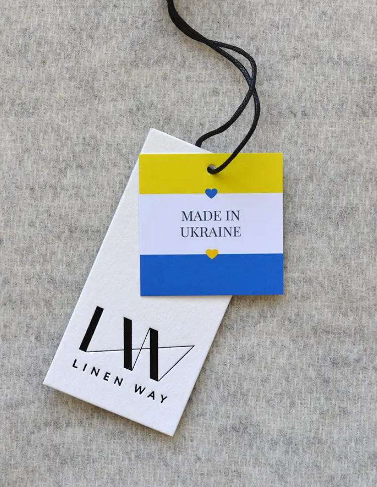 Linen Way | Couverture "Wakefield" cachemire et laine- Gris & Blanc