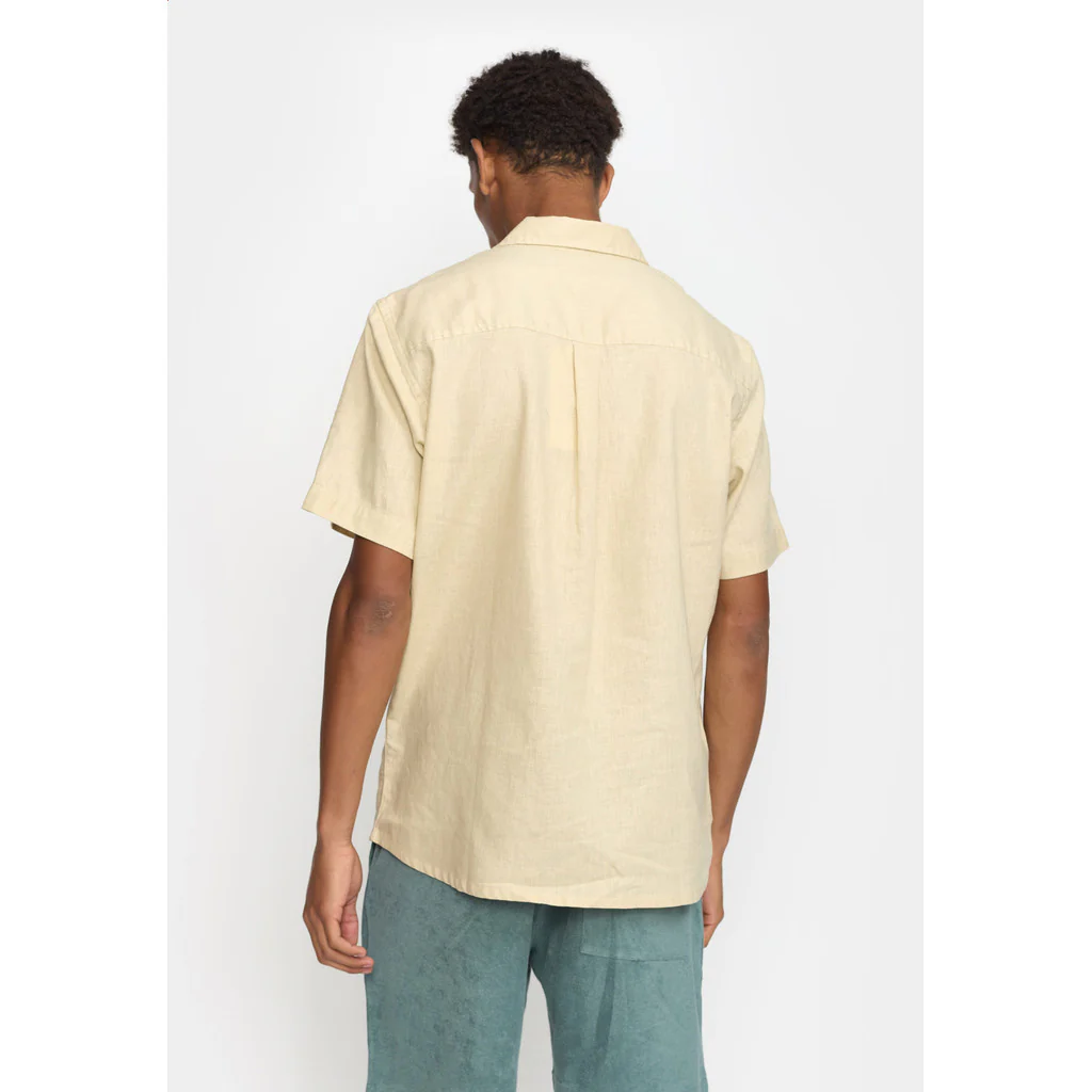 Revolution | Chemise cubaine en lin et coton - blanc cassé