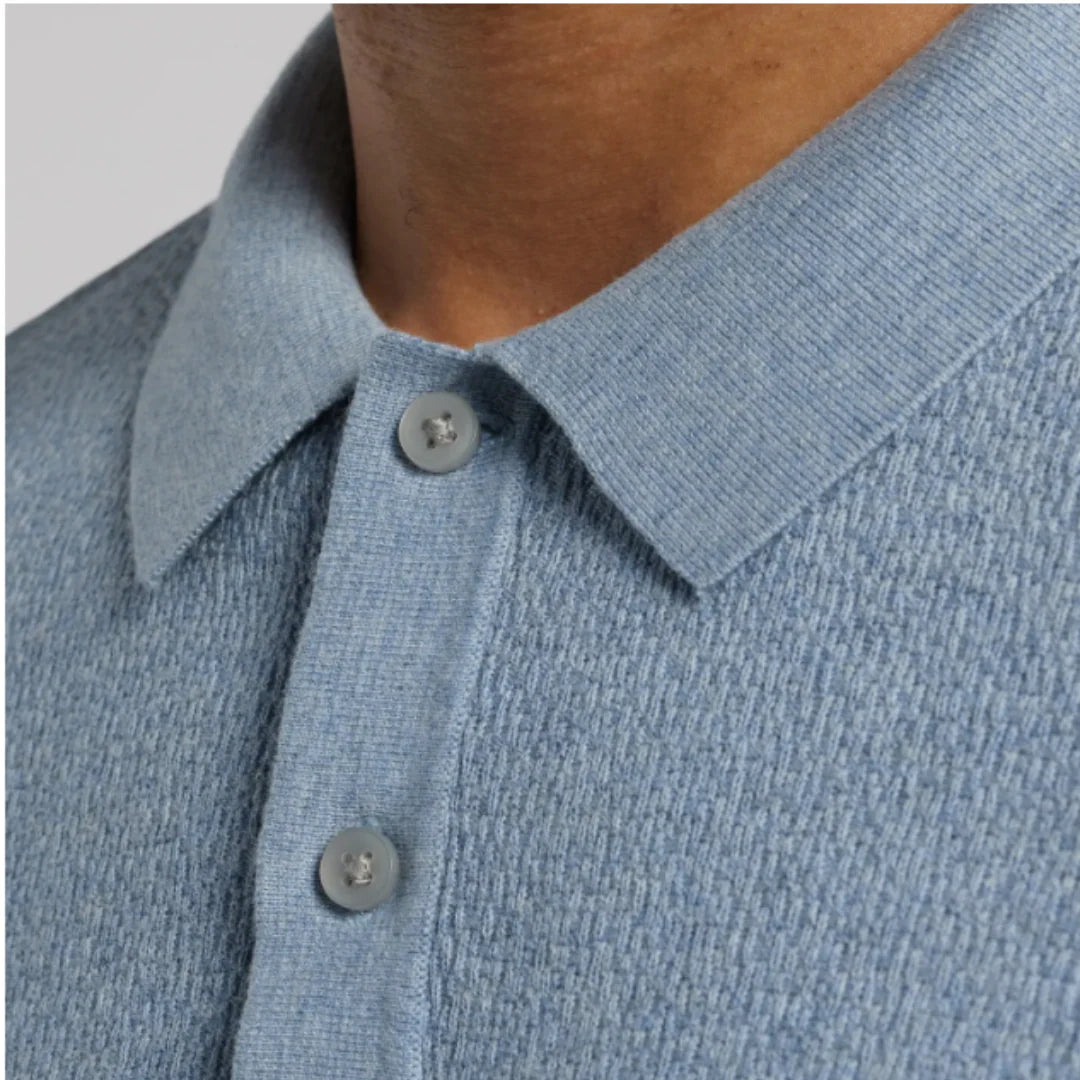 Robert Barakett | Polo en maille ''Neo'' - Bleu clair