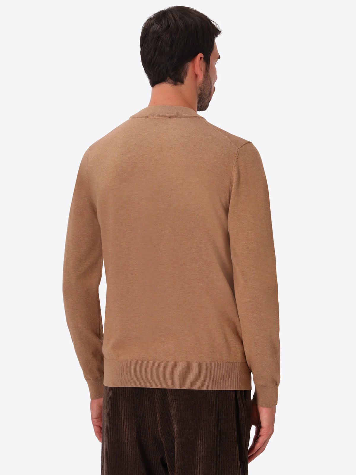 Distretto 12 | Pull à col montant en mélange de coton technique | Camel