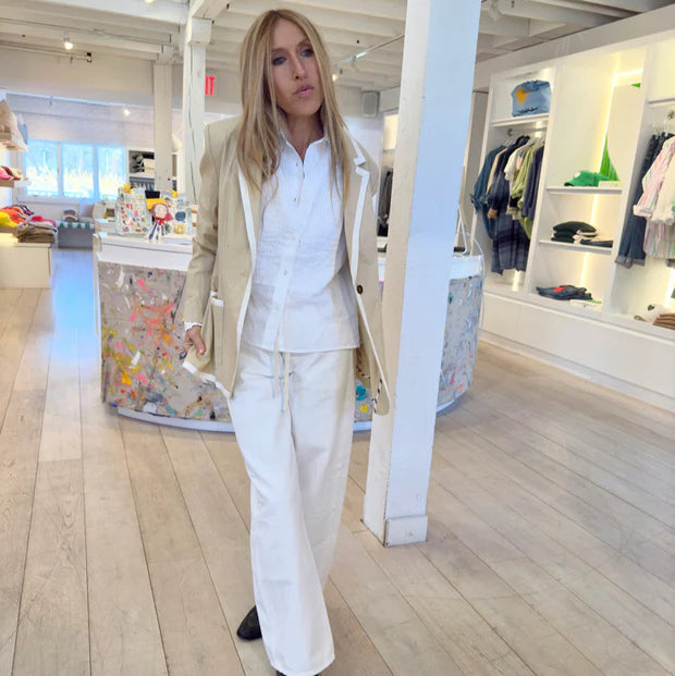 KERRI ROSENTHAL | Blazer "WORKDAY LE SUNSHINE" - Sable/Blanc