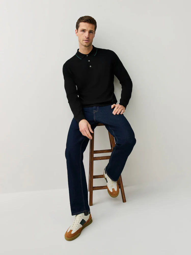 Paul Smith | Polo à manches longues en maille de coton - Noir