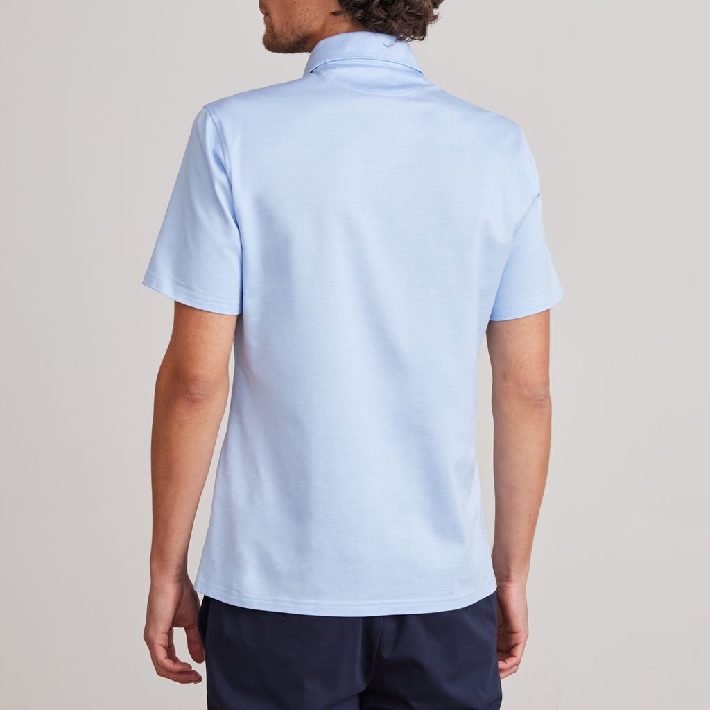 Emanuel Berg | Polo ''Pablo'' en jersey - Bleu clair