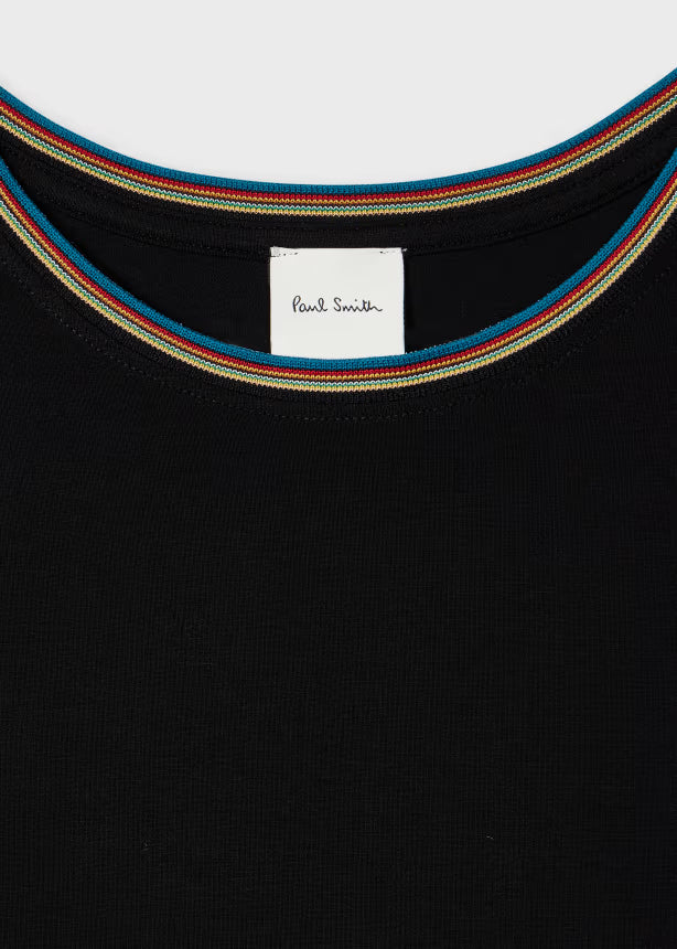 Paul smith | T-shirt en viscose avec bordure « Signature Stripe » - Noir