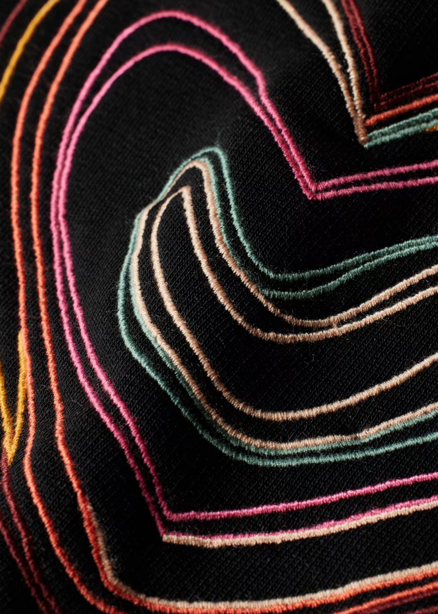 Paul smith | Sweat-shirt brodé « Swirl Heart » en coton biologique - Noir