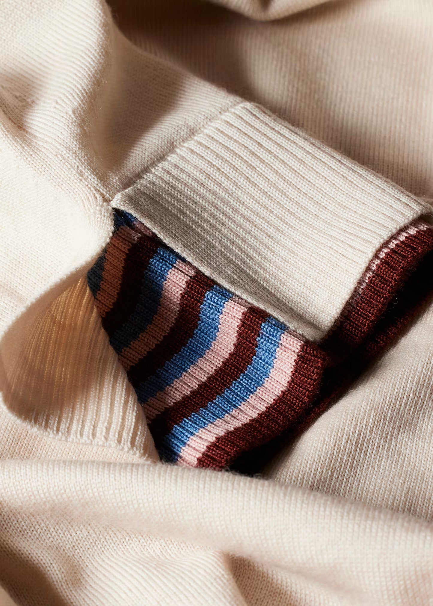 Paul smith | Pull à col en laine mérinos - Crème