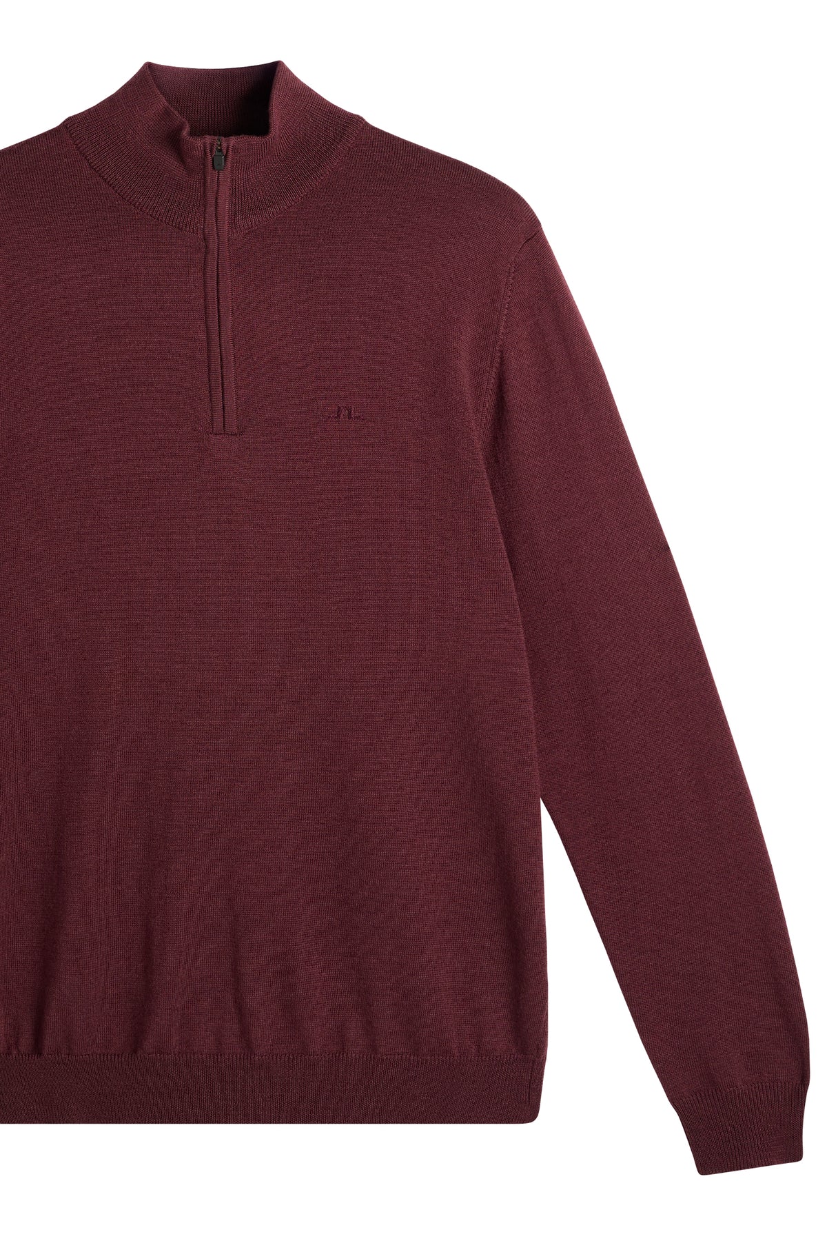 J.Lindeberg | Pull Kiyan à demi-zip - Bordeaux