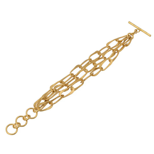 RM KANDY | Bracelet "CLEO" à chaine trombones - Or