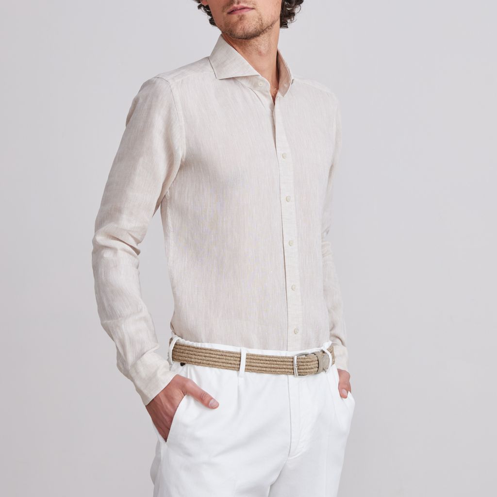 Emanuel Berg | Chemise en lin ''Havard'' - Beige