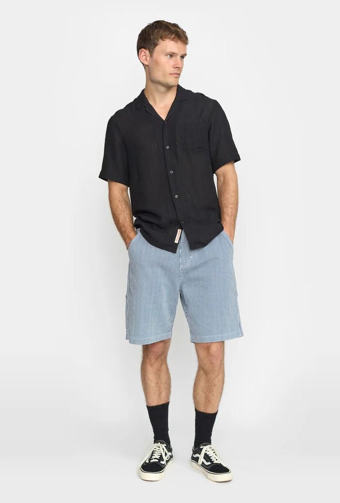 Revolution | Chemise cubaine à manches courtes - Noir