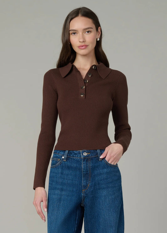 JOE'S - Polo "The Lisa" - Chocolat