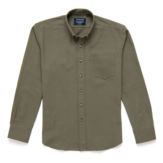 Kovalum | Chemise boutonnée Oxford - Olive