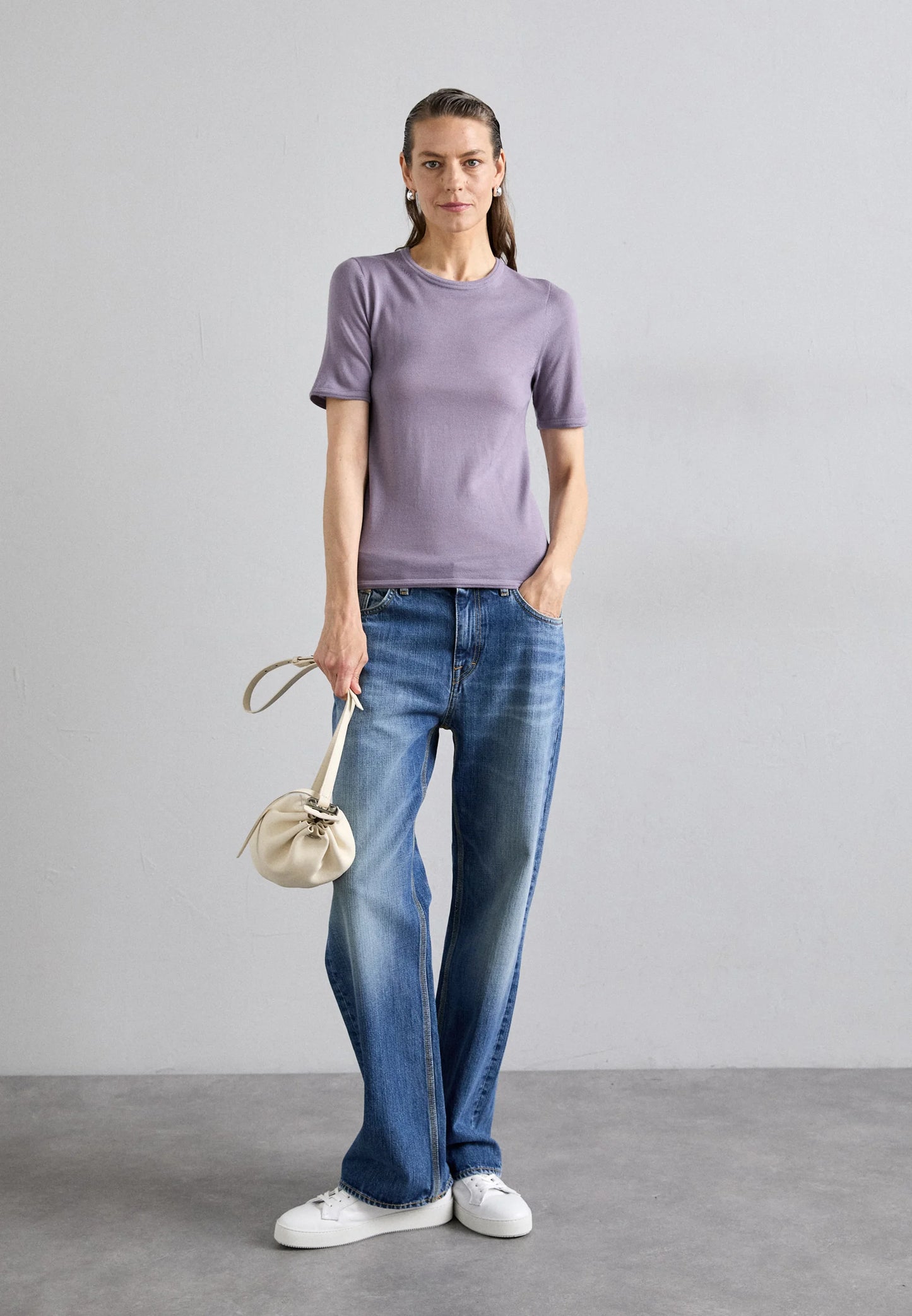 TIGER OF SWEDEN | T-shirt en laine "MAE" - Mauve