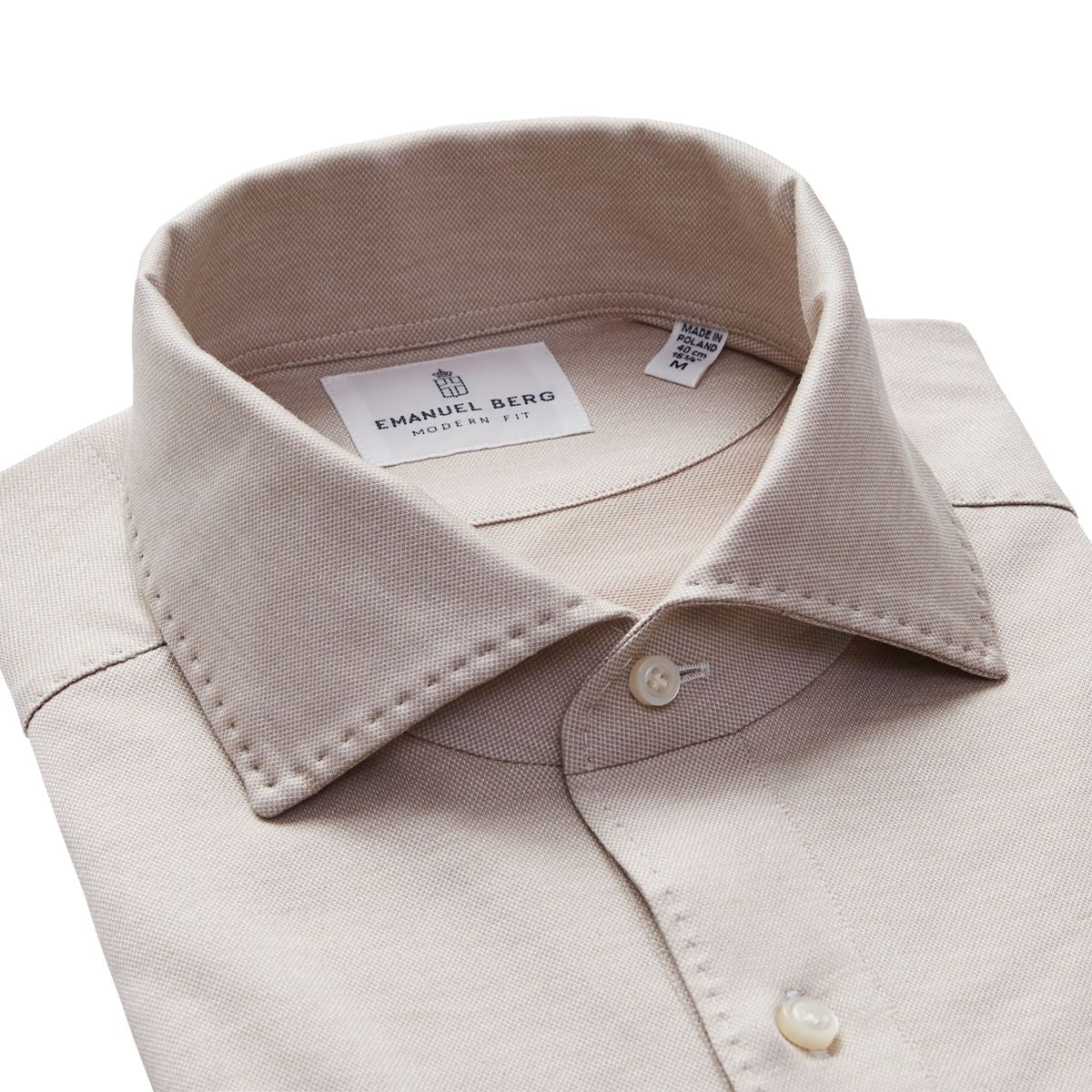Emanuel Berg | Polo ''Pablo'' en jersey - Beige