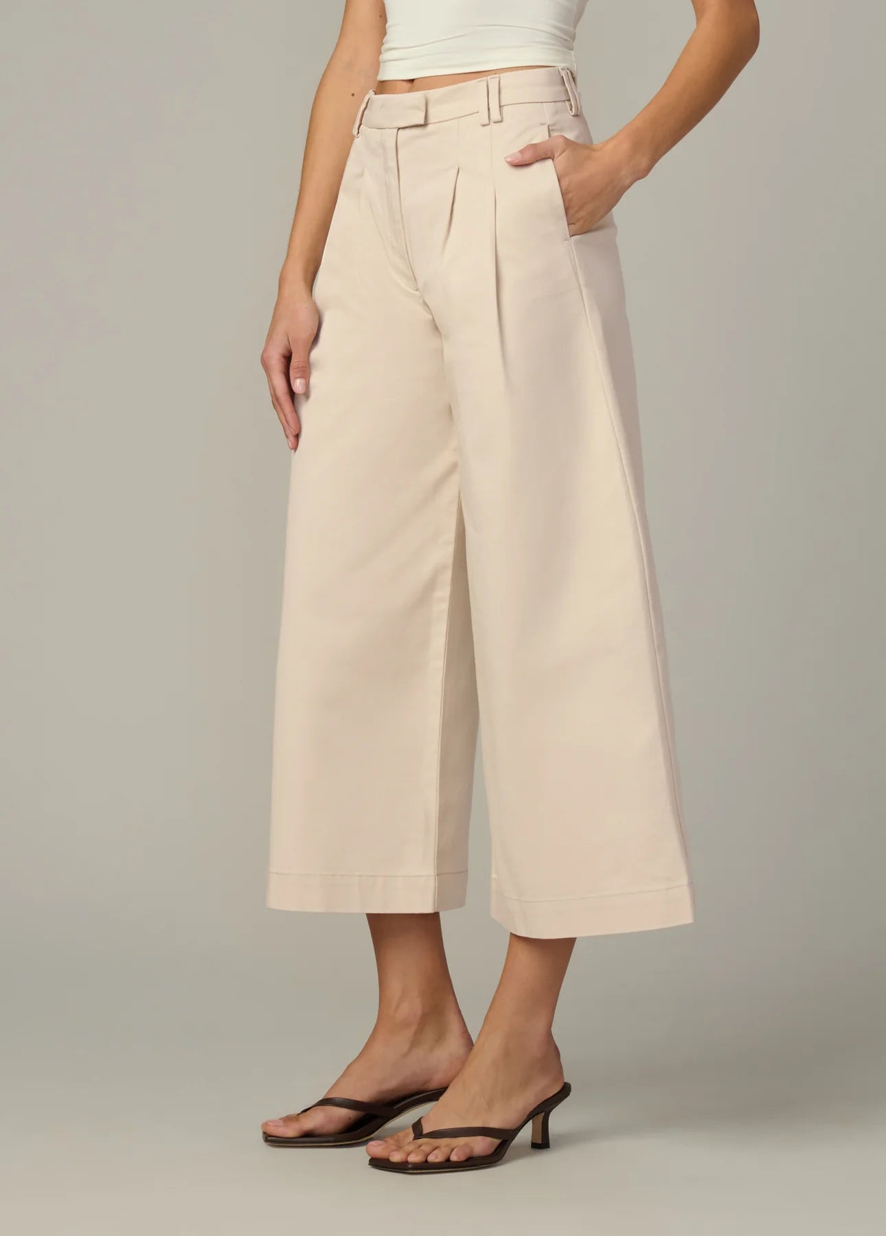 JOE'S | Pantalon ''culotte'' à plis - Beige
