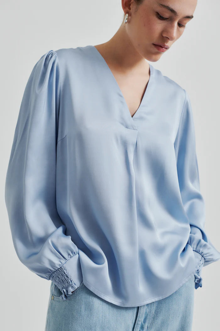 Second Female | Blouse "Barri"- Bleu