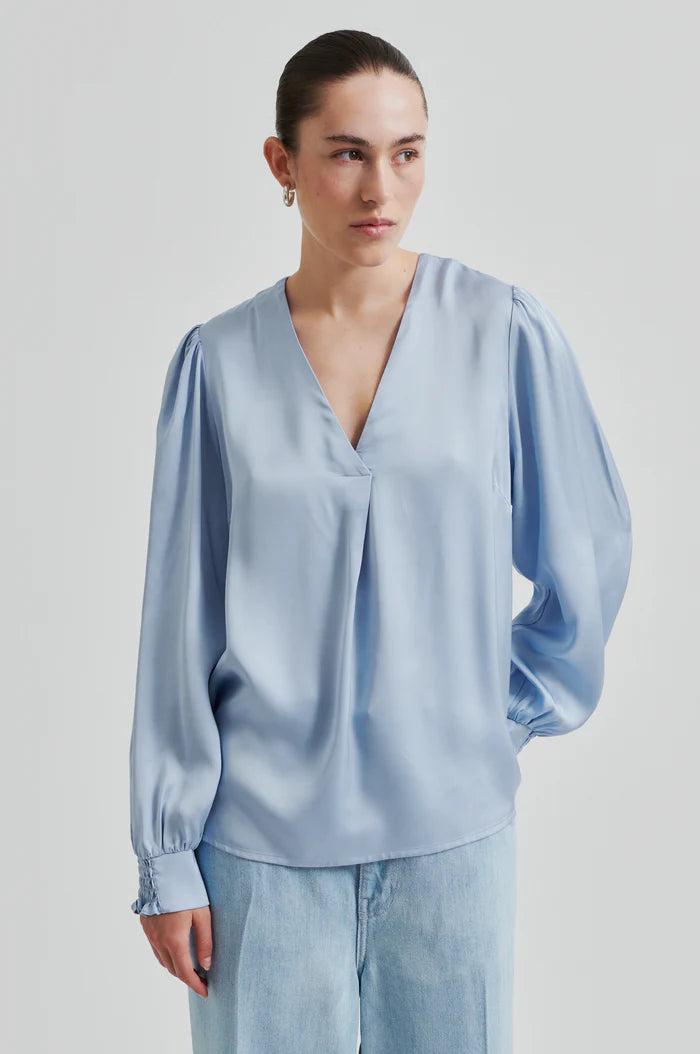 Second Female | Blouse "Barri"- Bleu