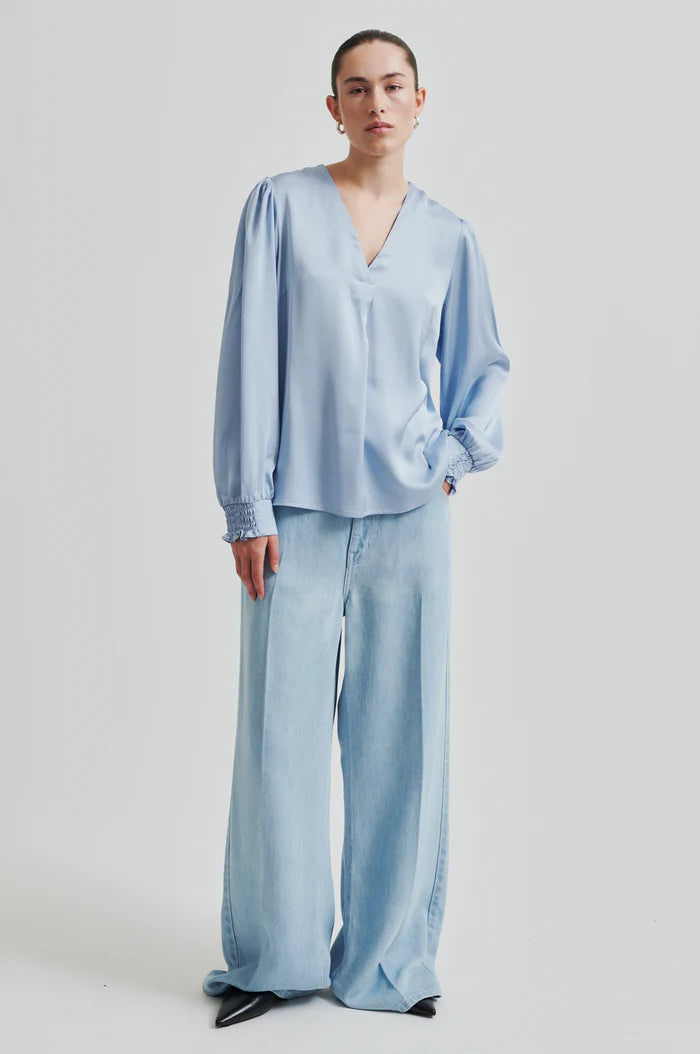 Second Female | Blouse "Barri"- Bleu