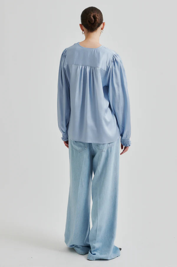 Second Female | Blouse "Barri"- Bleu