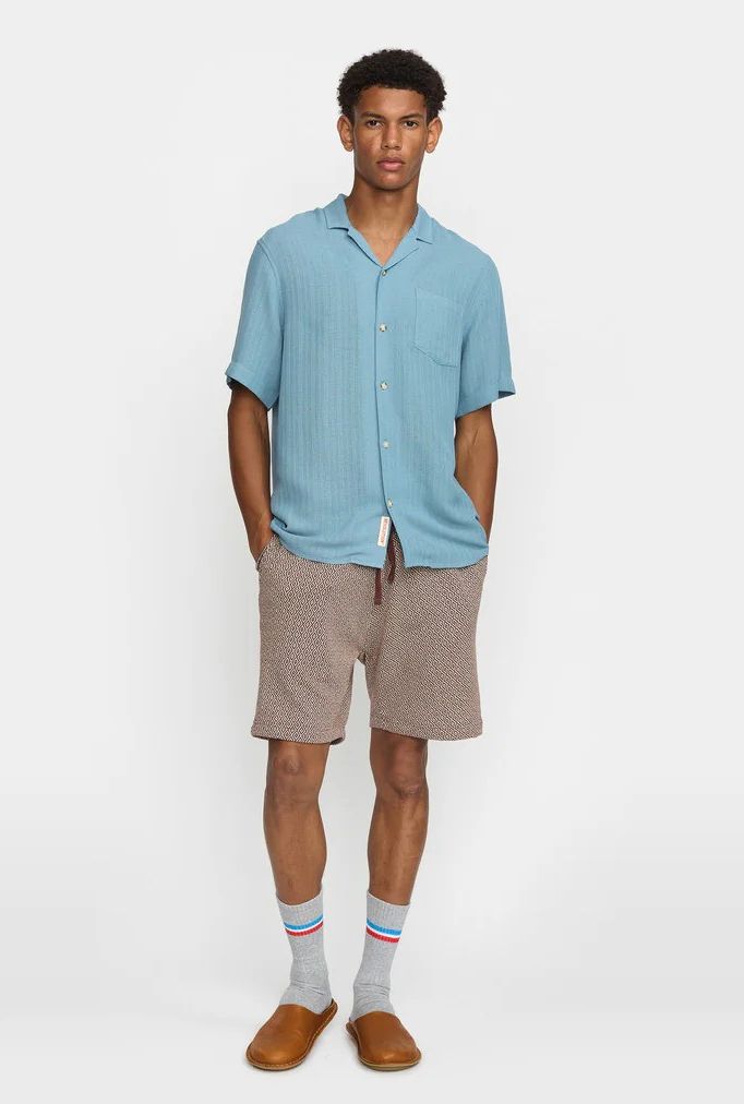 Revolution | Chemise cubaine à manches courtes - Bleu