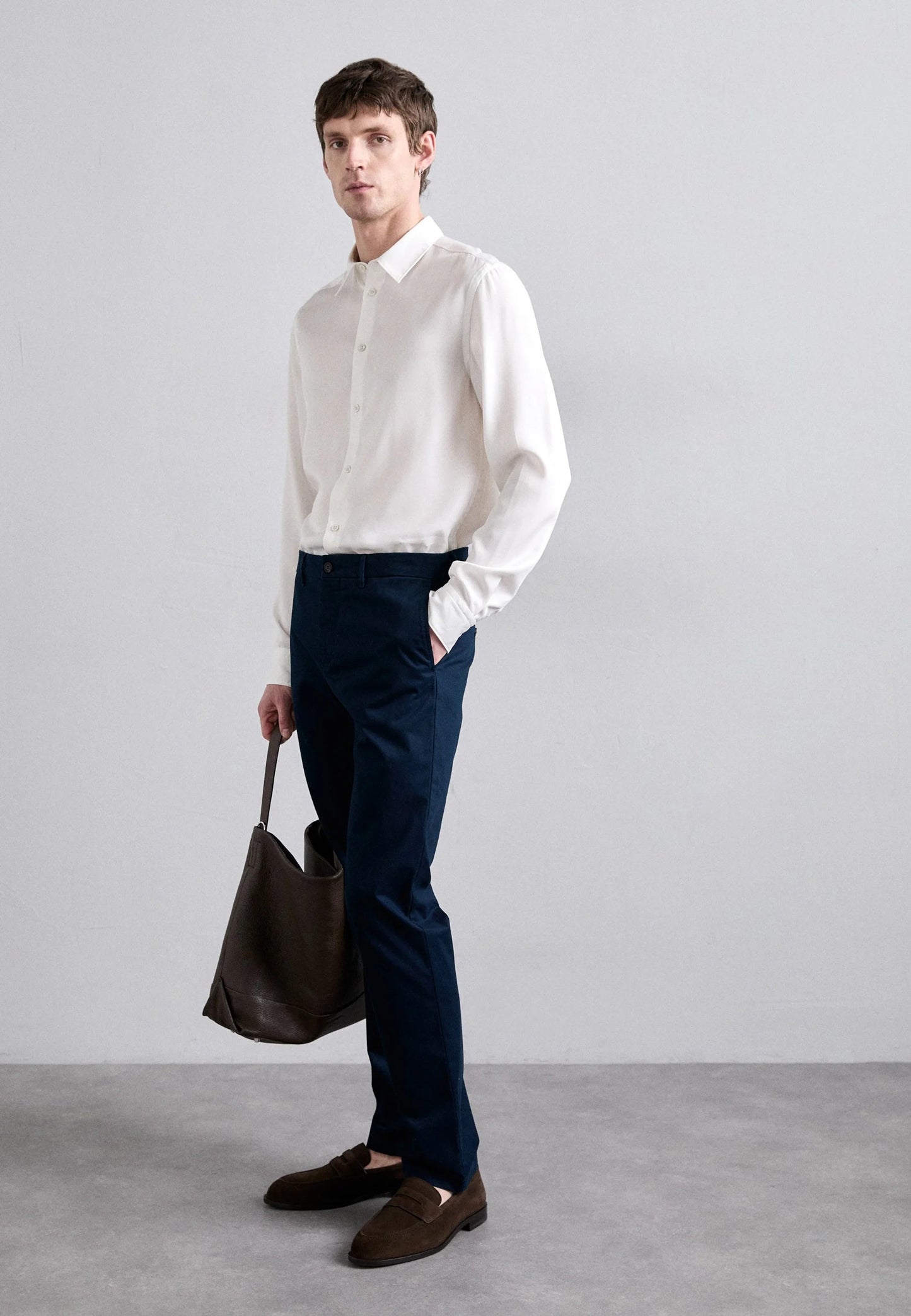 J.Lindeberg | Pantalon chino "Ched Cloud"- Marine