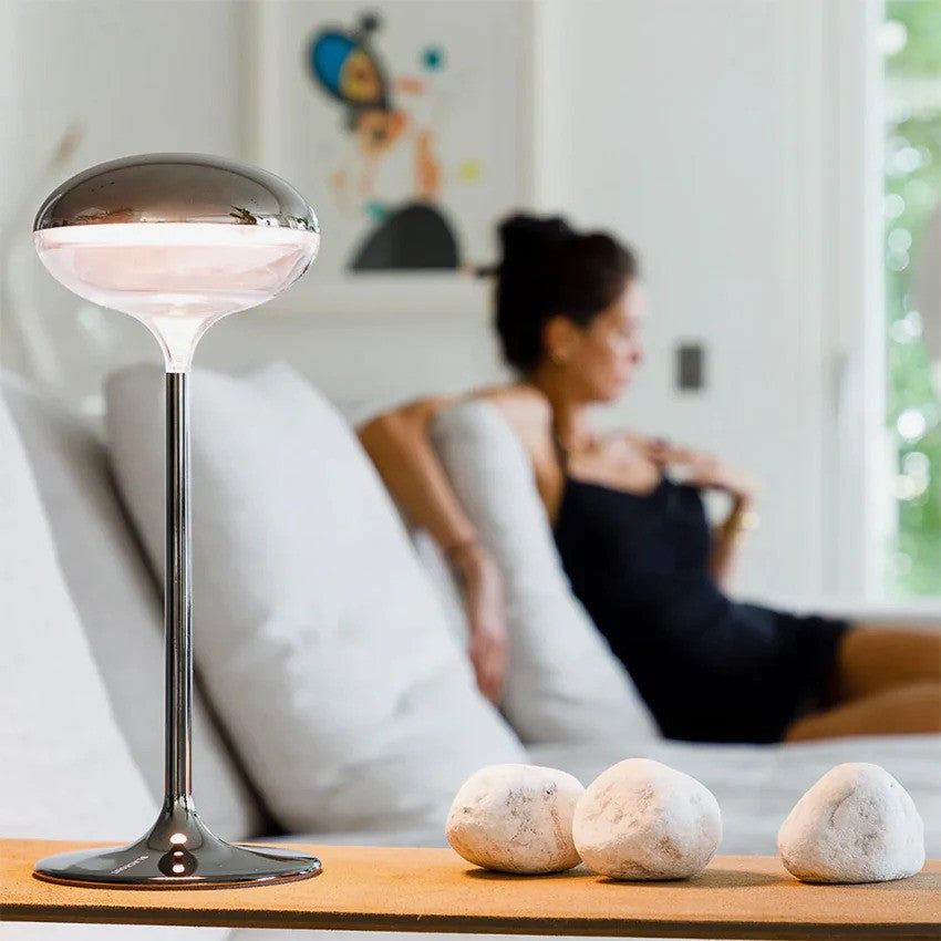 BLACKOUT | Lampe sans fil rechargeable "ZEEBO" - Gris métallique