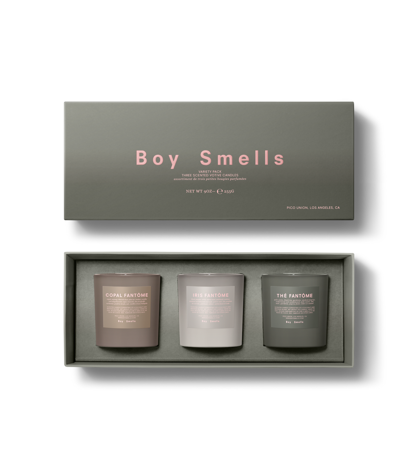 BOY SMELLS | Assortiment du trio Thé fantôme, Copal fantôme, Iris fantôme