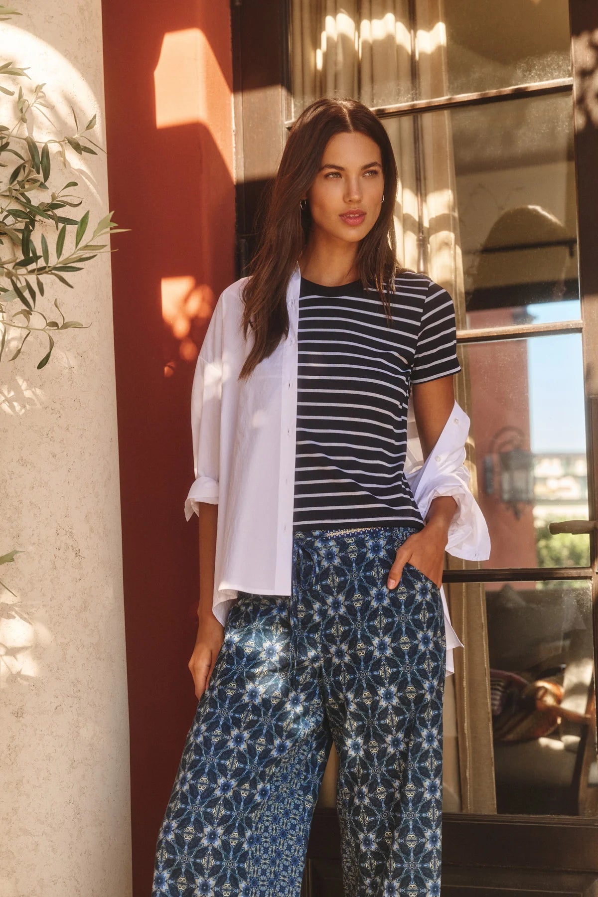 Velvet | Top "Brenda" - Noir et Blanc